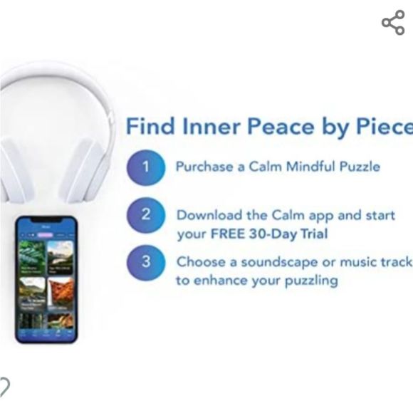 300 piece puzzle with subscription to Calm - Picture 2 of 4